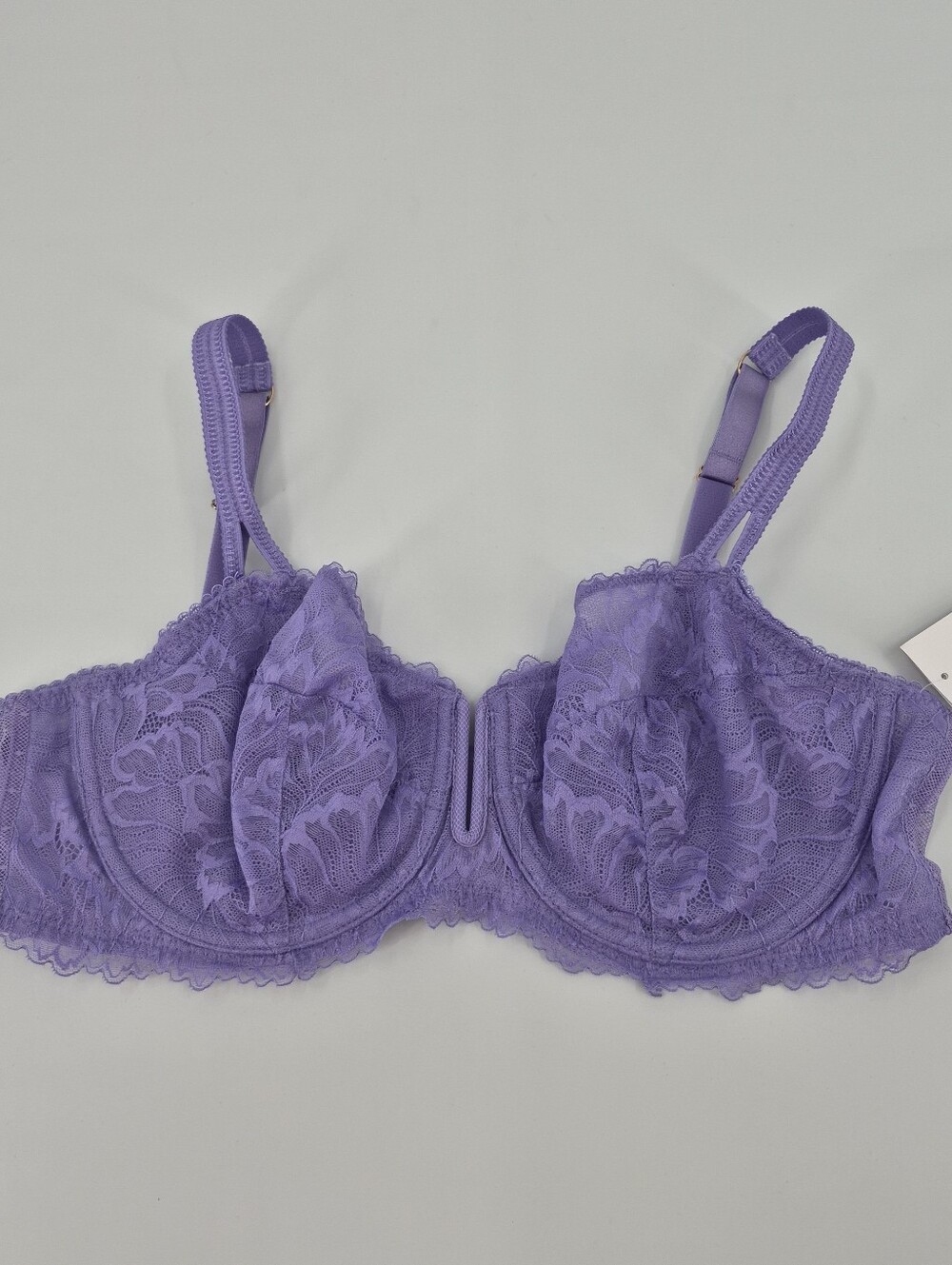 Auden Purple Unlined Balconette Coverage Underwire Bra Size 40C